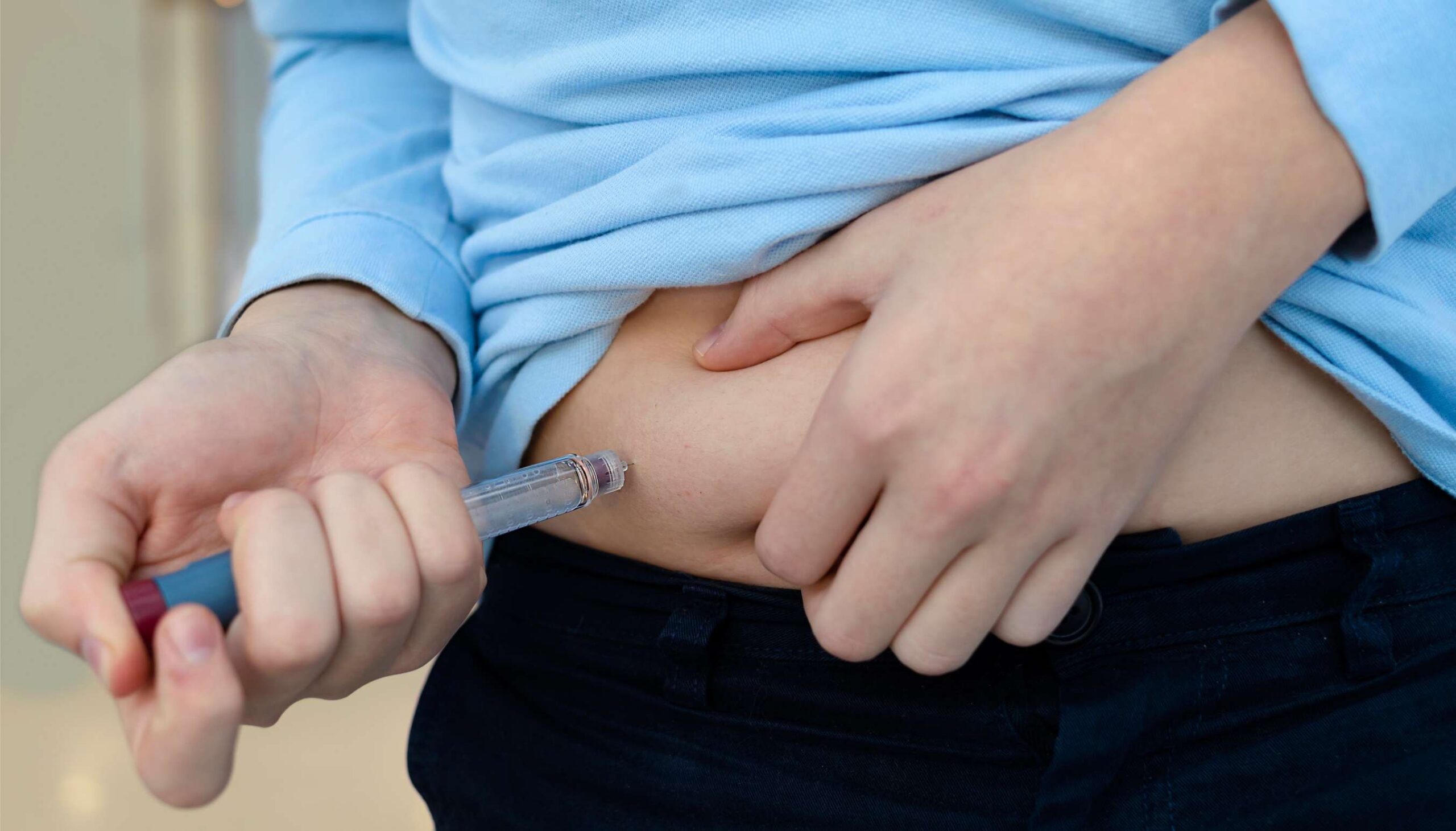 man with autoijector