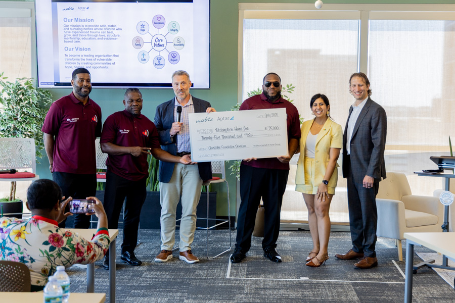 Noble Hosts Ceremony Celebrating Support for Redemption Home